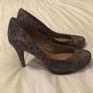 Vince Camuto Leopard Heels Size 5